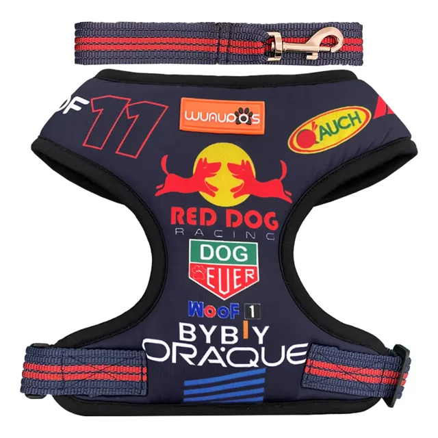 Pechera Arnés Correa Ajustable Redbull Perro Chico Mediano