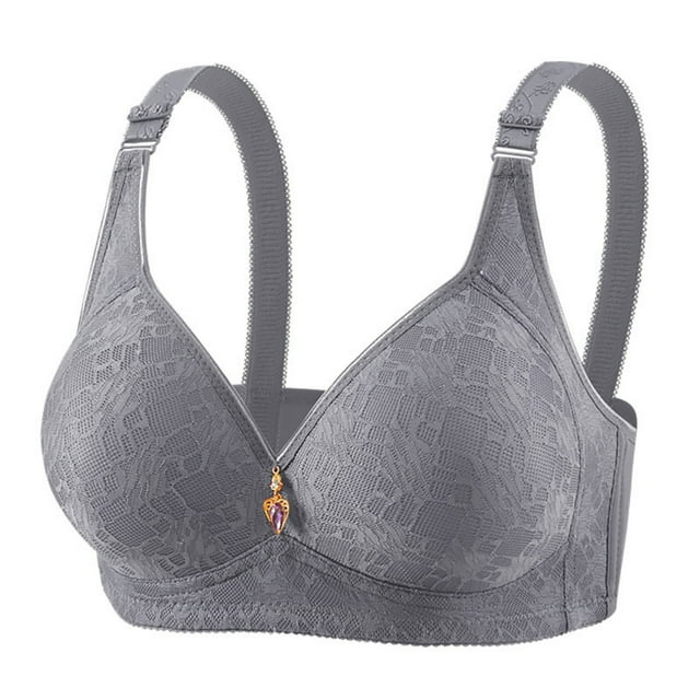 TaTaai No Steel Rim Thin Ventilate Bra, Women's Fashion Embroidery Bra, Super Soft Stretch Fabric, Ideal for Daily All-Day Casual Wear Gift