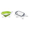 thumbnail image 6 of Joyfeel Large Collapsible Cutting Board Grill Caddy Tub 2-in-1 Kitchen Prep Station with Colander Lid Space-Saving Veggie Washing Basket for BBQ Picnic, 6 of 10