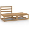 thumbnail image 1 of vidaXL 2 Piece Garden Lounge Set Honey Brown Solid Pinewood, 1 of 5