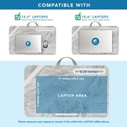 LapGear Elevation Portable Ergonomic Lap Desk with Adjustable Cushion, White Marble