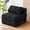 Black, variant on MOOSENG Folding Sofa Bed, Convertible Sleeper Chair Bed with Headrest & Lumbar Pillow, Foldable Floor Mattress Sofa for Living Room, Bedroom, Guest Room, Small Space