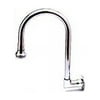 T&S Brass Wall Mounted Rigid Gooseneck Spout With Spray