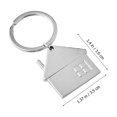 thumbnail image 2 of HEALEEP 15Ud Llavero Plateado Con Colgante De Casa Para De Llaves Y Bolsos, 2 of 8