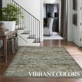 thumbnail image 3 of FairOnly 6'x9' Green Vintage Boho Area Rugs for Living Room Washable Non Slip Rugs for Bathroom Home Office Area Rugs, 3 of 7