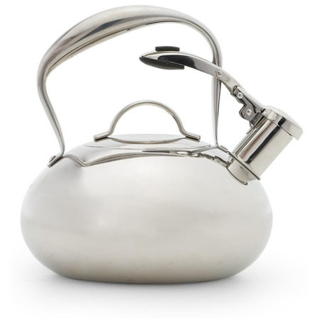 (Set of 4) MoDRN Industrial 2 Quart Stainless Steel Mirrored Tea Kettle