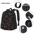 thumbnail image 3 of Saiise Colorful Game Controller Print School Study Combo Set Backpack with Lunch Bag Pencil Case Oxford Lightweight Durable Travel Organization Kit, 3 of 7