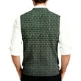 thumbnail image 5 of Men's Sweater Vest Dress Knit V Neck Button Sleeveless Casual Cardigan Sweaters Gray L, 5 of 7