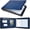 Navy Blue, variant on Quivanta Zippered 7 Ring Business Checkbook Binder Portfolio for 3-on-a-Page Business Checks, 600 Checks Capacity, PU Leather Check Book Binder Cover for 9x13 Sheets, Built-in Storage Organizer,