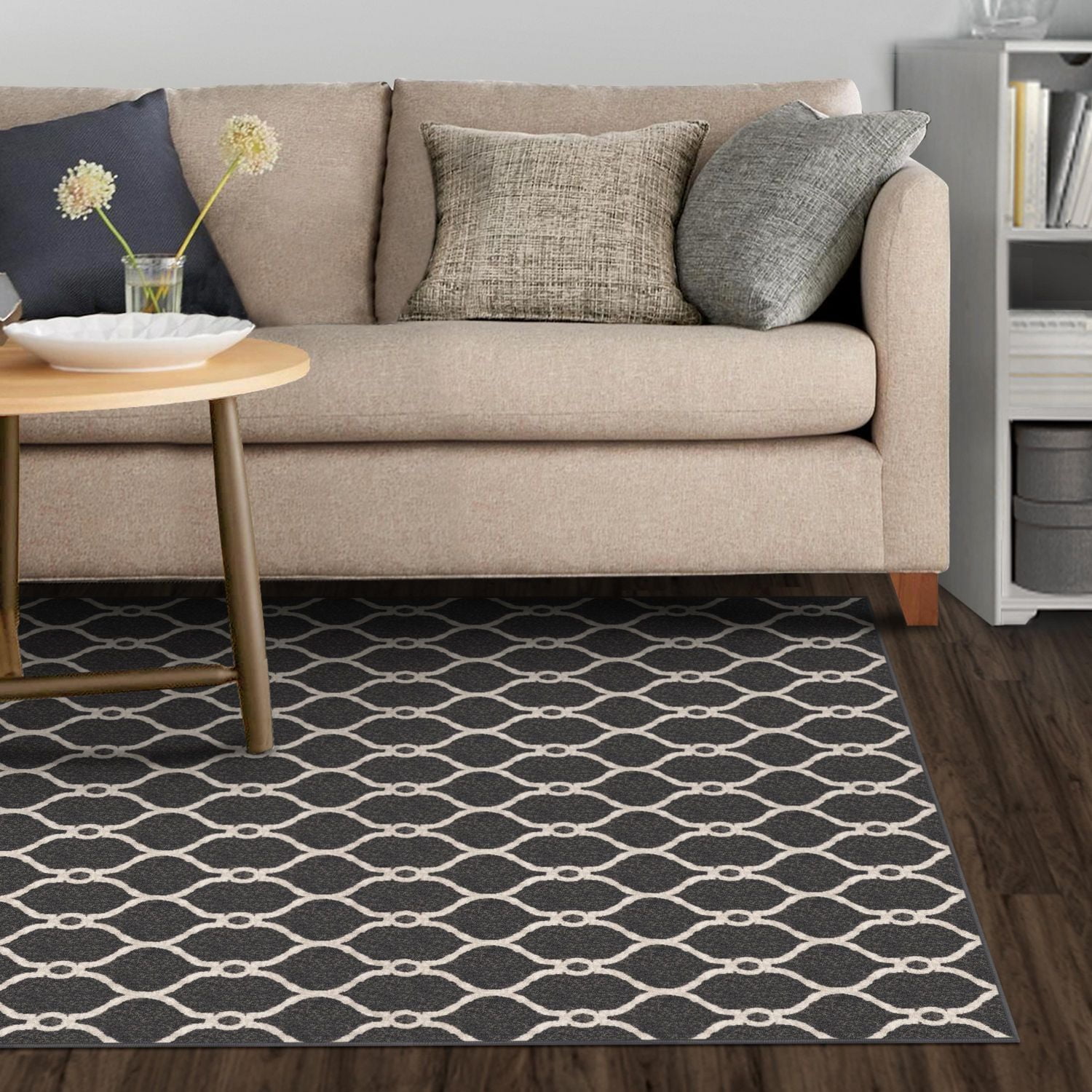 Paillasson gris Sharaya de 4 x 6 pi