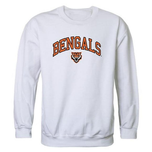 W Republic Idaho State University Men Campus Crewneck Sweatshirt, White - Small