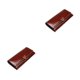 thumbnail image 4 of Guardurnaity Cartera de cuero PU para mujer, elegante reemplazo con botón a presión, gran capacidad, Rectangular, monedero para mujer, Notecase, Café 2piezas, 4 of 6