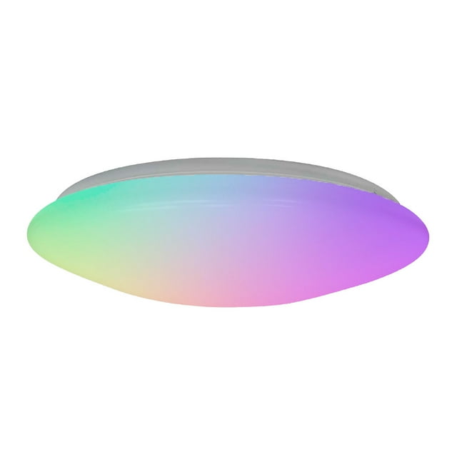 Lampara Plafón LED Inteligente WiFi Luz RGB + Blanca Atenuable Compatible con App móvil y Asistentes de voz Tecnolite