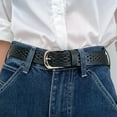 thumbnail image 6 of Vintage Leather Waist Belt Hollows Flower Pattern Waistband Women Fashion Belt for Parties and Travel, 6 of 21
