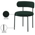 thumbnail image 4 of Maklaine Contemporary Green Boucle Fabric Dining Chair (Set of 6), 4 of 10