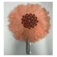 thumbnail image 5 of African Feather Fan, Dance Bridal Fans for Wedding, White and Turkey Feather Fan, Wedding Bridal Fan, 5 of 5