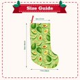 thumbnail image 3 of Bingfone Green Avocado Print Personalized Christmas Stocking - Snowman Design Large 18 inch,Family Holiday Season Decor, 3 of 8