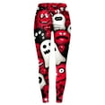 thumbnail image 6 of CAUYDY Women's Brushed Christmas Halloween Ankle Length Seasonal Printed Leggings(Red,L), 6 of 7