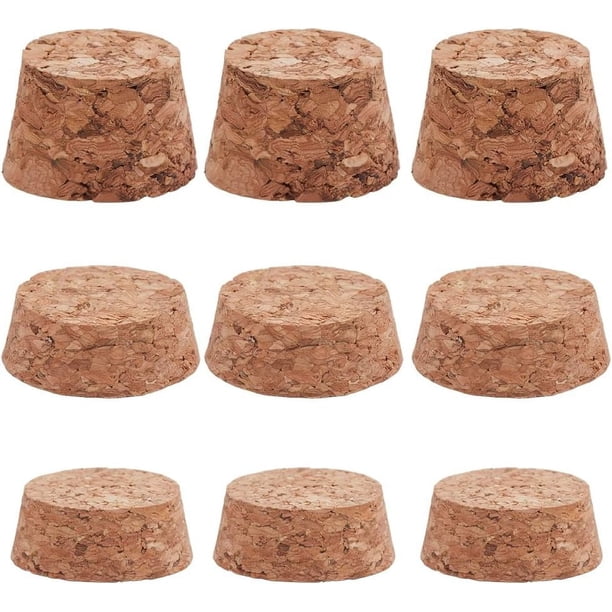 27 tapones de corcho de 3 tamaños, de 1 a 1,2 pulgadas de diámetro, de madera blanda natural, de repuesto para botellas de vino, cerveza y frascos de vidrio.