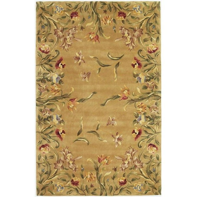 HomeRoots 353568 Tapis en Laine Doré 2 Pi x 3 Pi