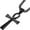 Black: 1.77 '' * 0.98 ", variant on 16 to 24 Inches Rolo Chain Ancient Ankh Cross Pendant Necklace for Men Women Boys Girls 316L Stainless Steel with Large And Medium Sizes