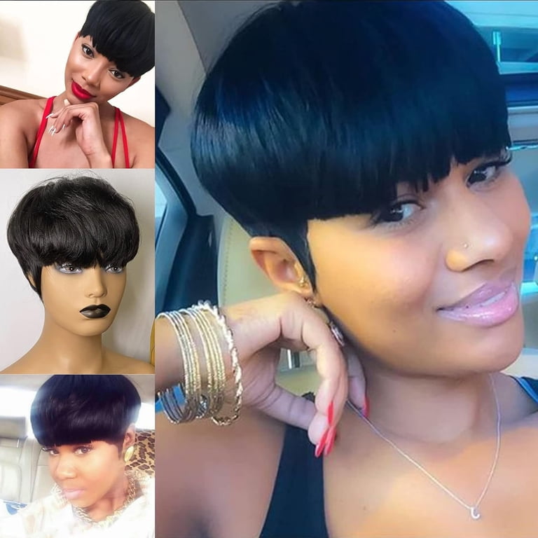 Cece Beauty Pixie wigs for Black Women Human Hair Glueless  display picture 3