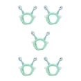 thumbnail image 1 of Sonducket Diadema de felpa resistente y duradera para orejas de ojos de caracol Diadema ligera y adorable para lavarse la cara verde claro Type2 NO2, 1 of 6