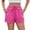 Pink, variant on Seductiva Women's Shorts Women's 2025 Spring and Summer New Women's Solid Color Drawstring Pocket Fashion Casual Shorts Ready Made Shorts Womens Workout Shorts