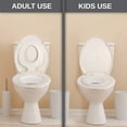 UMIEN 2 in 1 Toilet Seat for Adults & Children Builtin Potty Trainer