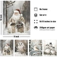 thumbnail image 2 of Hieng Vintage Christmas Wall Decor,Trendy Christmas Retro Posters for Room, Santa Snowman Deer Nutcracker Xmas Wall Art Prints for Living Room Kitchen Bedroom Office Set of 4 Unframed, 2 of 6