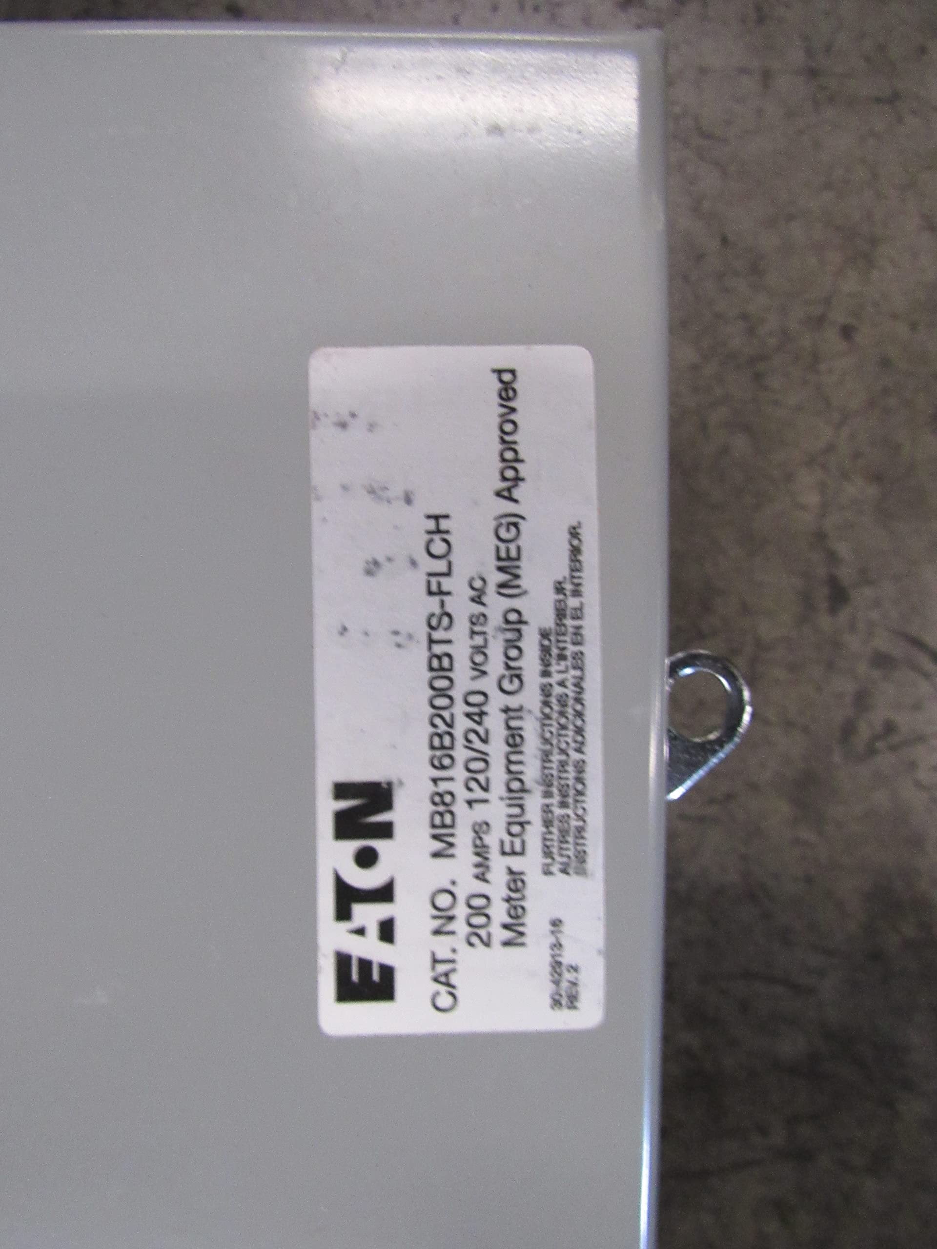 Cutler-Hammer Br Outdoor Meter/Panel Combo 200A, 8-16 Circuit Electrical Box