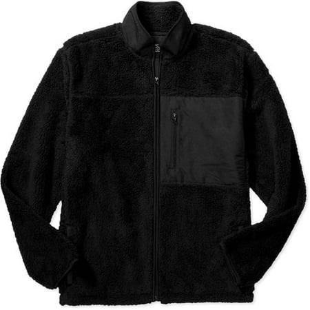 Faded Glory - Big Men's Hooded Plush Fleece-Lined Jacket