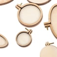 thumbnail image 2 of Shisuyan 16Pcs Mini Embroidery Hoops Cross Stitch Hoops Tiny Sewing Embroidery Rings DIY Pendants, 2 of 9