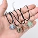 thumbnail image 3 of Collar redondo de cuentas de piedra de cristal Collar en espiral de la jaula Colgantes Joyería Collares de piedras preciosas y colgantes, 3 of 5