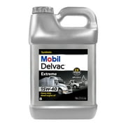 Mobil Delvac Extreme Heavy Duty Full Synthetic Diesel Engine Oil 15W-40, 2.5 Gal