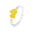 thumbnail image 1 of Minimalist ring, gold transfer bead couple ring, 1 of 6