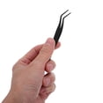 thumbnail image 5 of Milisten Precision Stainless Steel Eyelash Tweezer with Curved Tips for Makeup Application, 5 of 8
