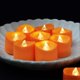 thumbnail image 2 of 24 Pack Orange Tea Light Candles, Battery Operated LED Tealights, Small Pumpkins Lights, Flameless Votives, Electric Fake Tea Candles Realistic for Ha, 2 of 5