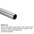 thumbnail image 3 of Uxcell 15mm x 1mm x 250mm 304 Stainless Steel Tube for Industry Machinery, 3 of 5