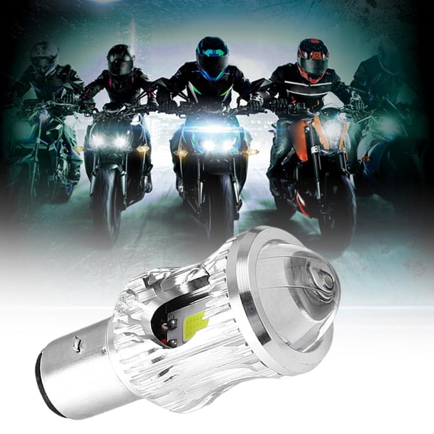 Bombillas LED para delanteros à moto, haz alto/bajo, luz brillante IP68, resistente , dos cara, 1000LM, 12W, accesorios para patinete, BA20D Blanco Amarillo DYNWAVEMX Bombillas de faros