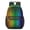 Black-1, variant on 17 Inch Lightweight Backpack,PVC Waterproof Oxford Fabric, Ergonomically Designed, with Large Capacity, Vibrant Rainbow Print