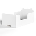 thumbnail image 4 of Bellemave Low Montessori 2-in-1 Beds, Wood Small Floor Bed Frame with Cute Ear Shaped Headboard for Aged 3-6 Years, No Box Spring Needed, White, 4 of 7