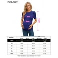 thumbnail image 5 of Maternity Shirts Women's Floral Print Tops Pregnancy Short Sleeve Striped Ruched Side Tunic Top, 5 of 5