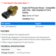 thumbnail image 2 of Engine Oil Pressure Sensor - Compatible with 1994 - 2001 Peterbilt 377 N14 Cumins - Dorman, 2 of 2