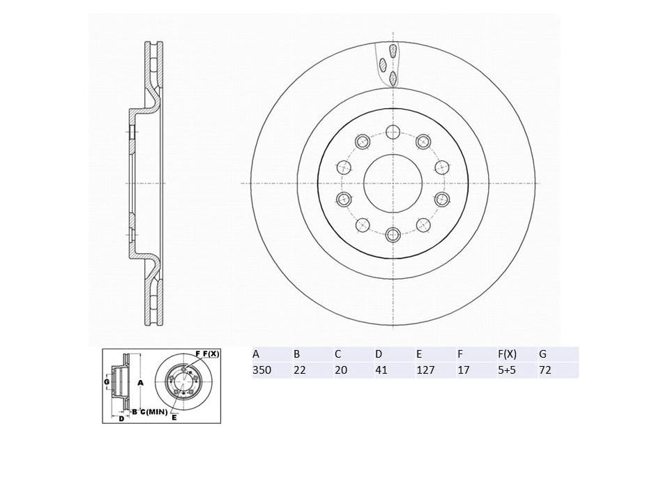 Winstop Brake Rotor, Rear WS258520, Jeep Grand Cherokee 2023-2022