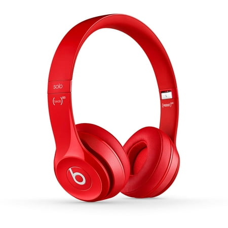 Refurbished Beats Solo 2 On-Ear Headphones, Red