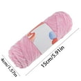 thumbnail image 3 of Plush Chunky Chenille Yarn, Fluffy Velvet Yarn for Crocheting, Soft Thick Bulky Yarn for Knitting and Making Clothes, Scarves, Blankets, Cushions (Pink), 3 of 6