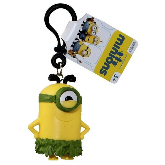 Minions Movie: Au Naturel Stuart PVC Figurine Backpack Clip Keychain