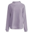 thumbnail image 2 of Purple Sweatshirt for Womens Turtleneck Pullover Long Sleeve Hoodies Tops Fall Fashion Outfits 2025 Clothes Women Fall Clothes, 2 of 3