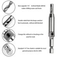 thumbnail image 5 of Juego de brocas para bisagra autocentrante de 4 Uds., herramienta de taladro para bisagra de vástago hexagonal de 1/4 pulgadas, herramientas de carpintería para puerta ajustable con 1 llave, 5 of 5